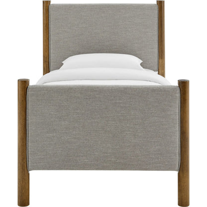 Strafford Platform Bed by Evans & Londeen. Made from fabric upholstered in a unique style.