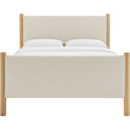 Strafford Platform Bed by Evans & Londeen. Made from fabric upholstered in a unique style.