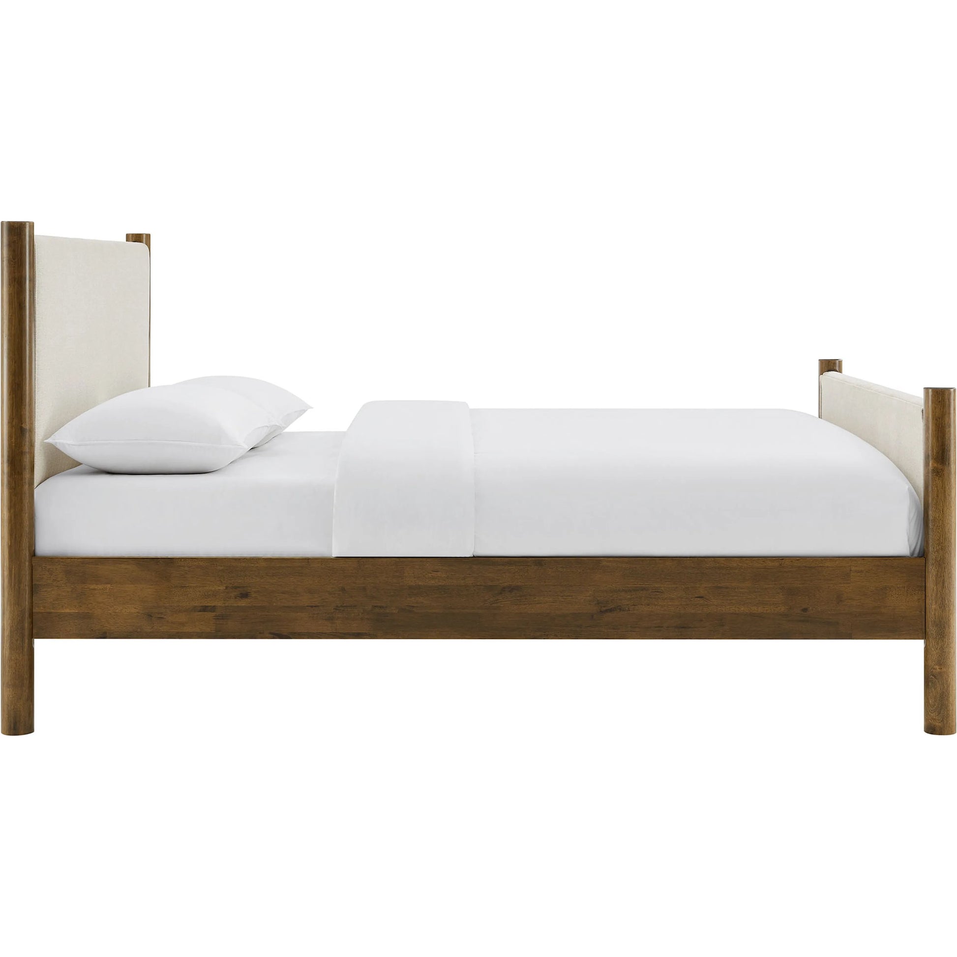Strafford Platform Bed by Evans & Londeen. Made from fabric upholstered in a unique style.