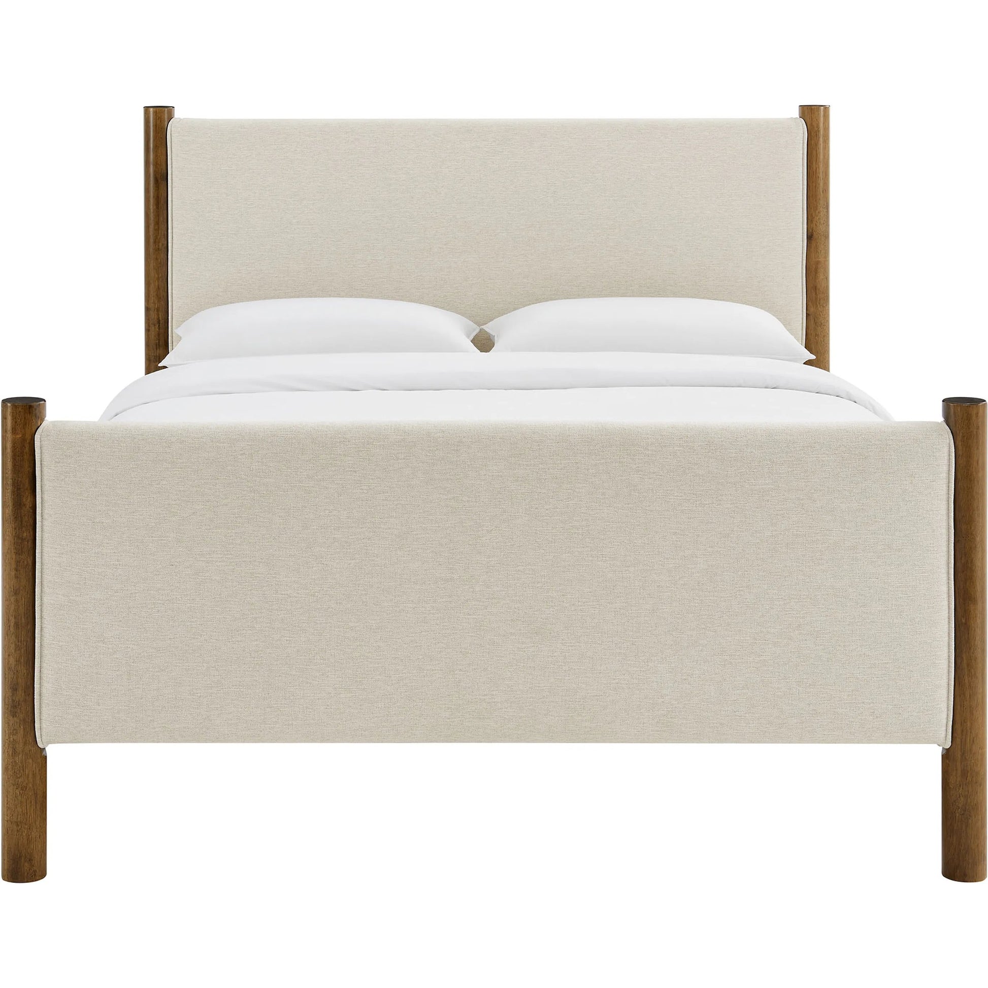 Strafford Platform Bed by Evans & Londeen. Made from fabric upholstered in a unique style.