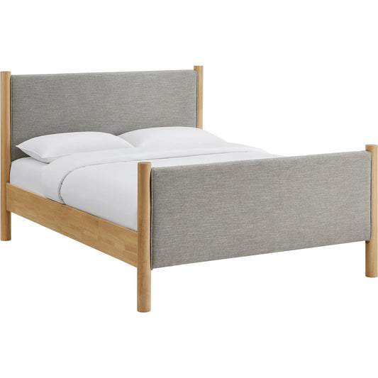 Strafford Platform Bed by Evans & Londeen. Made from fabric upholstered in a unique style.