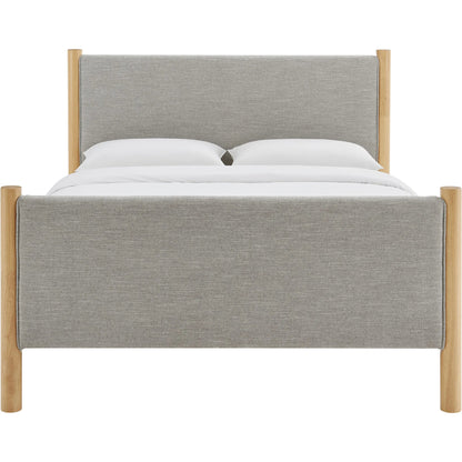 Strafford Platform Bed by Evans & Londeen. Made from fabric upholstered in a unique style.
