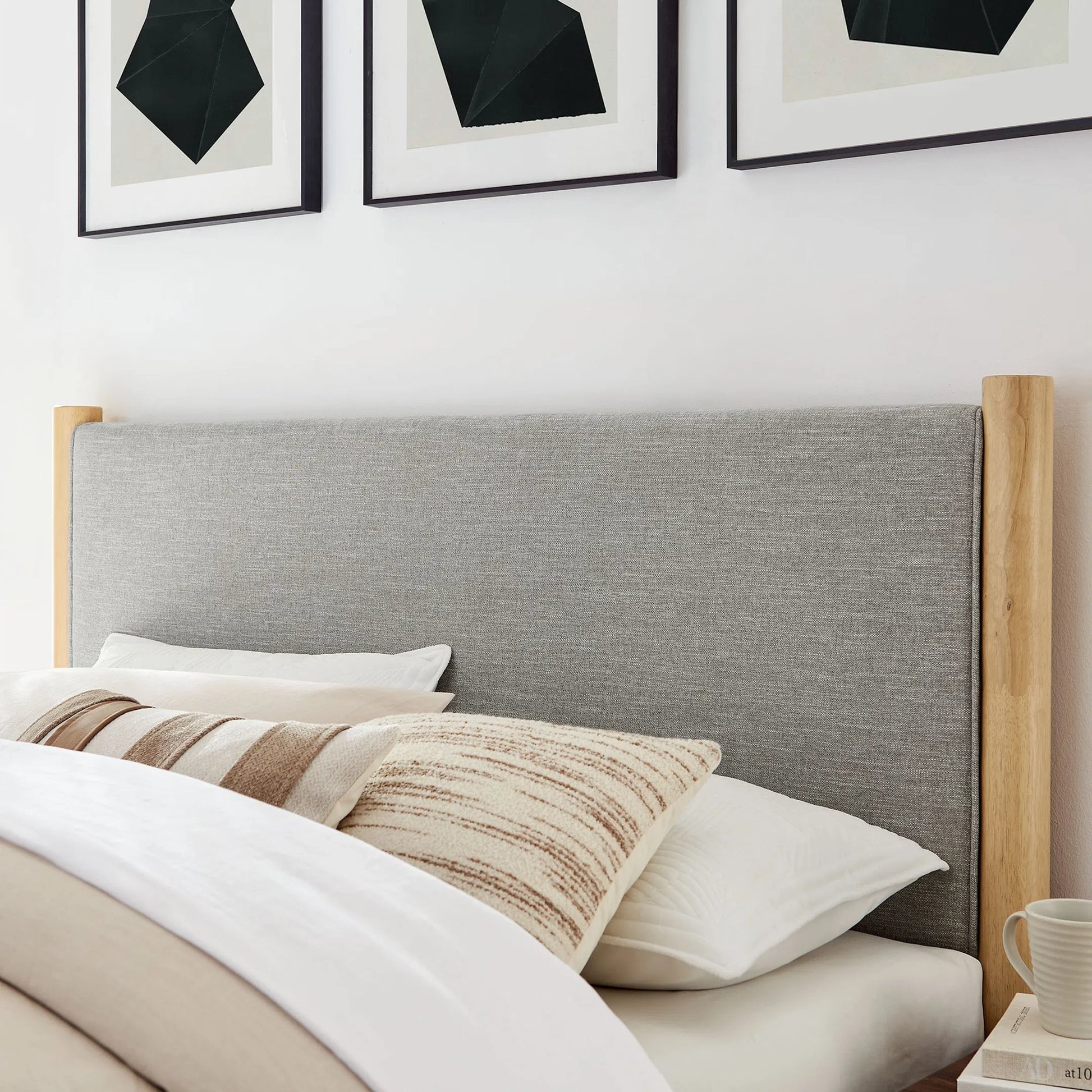 Strafford Platform Bed by Evans & Londeen. Made from fabric upholstered in a unique style.