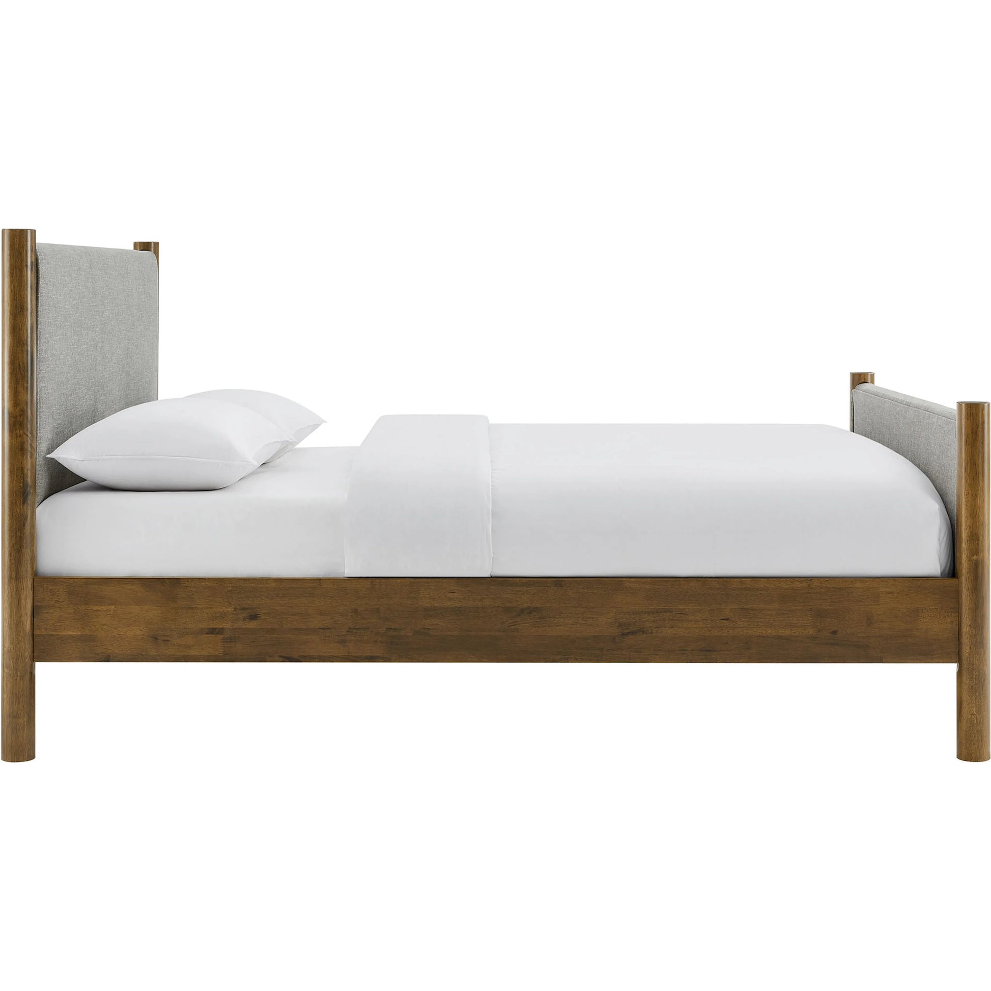 Strafford Platform Bed by Evans & Londeen. Made from fabric upholstered in a unique style.