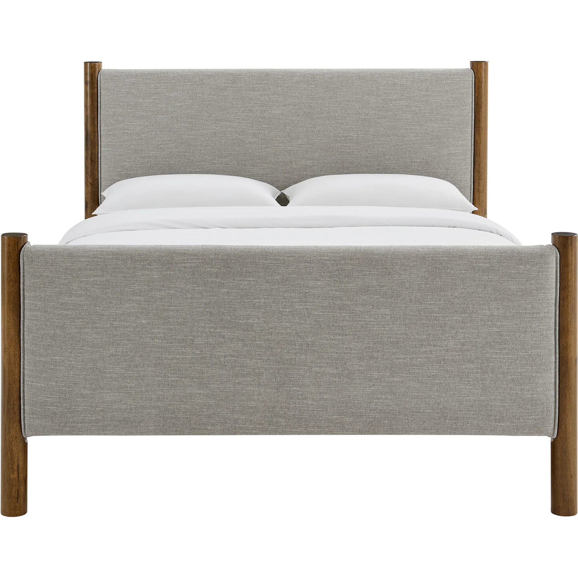Strafford Platform Bed by Evans & Londeen. Made from fabric upholstered in a unique style.