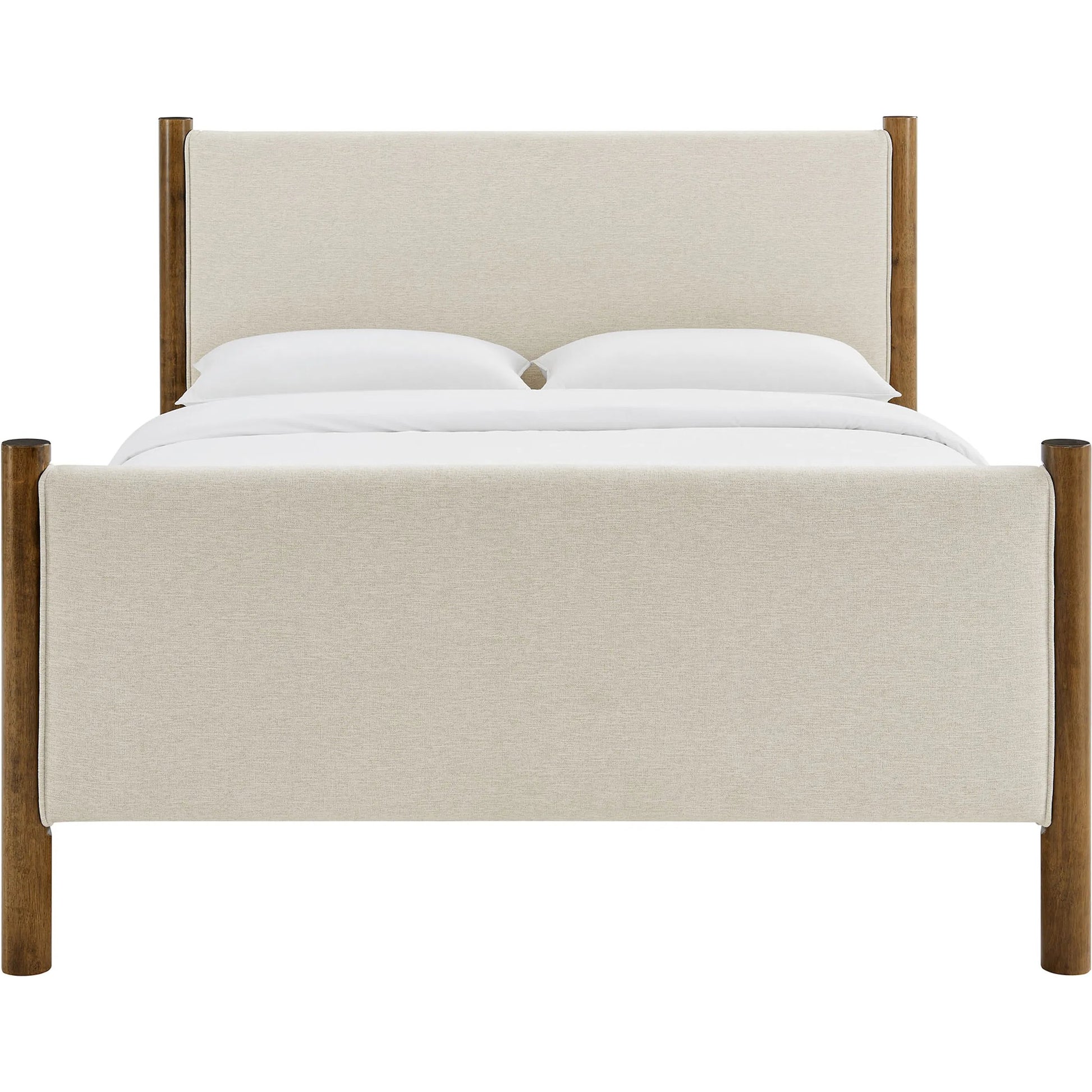 Strafford Platform Bed by Evans & Londeen. Made from fabric upholstered in a unique style.