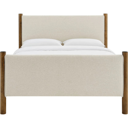 Strafford Platform Bed by Evans & Londeen. Made from fabric upholstered in a unique style.
