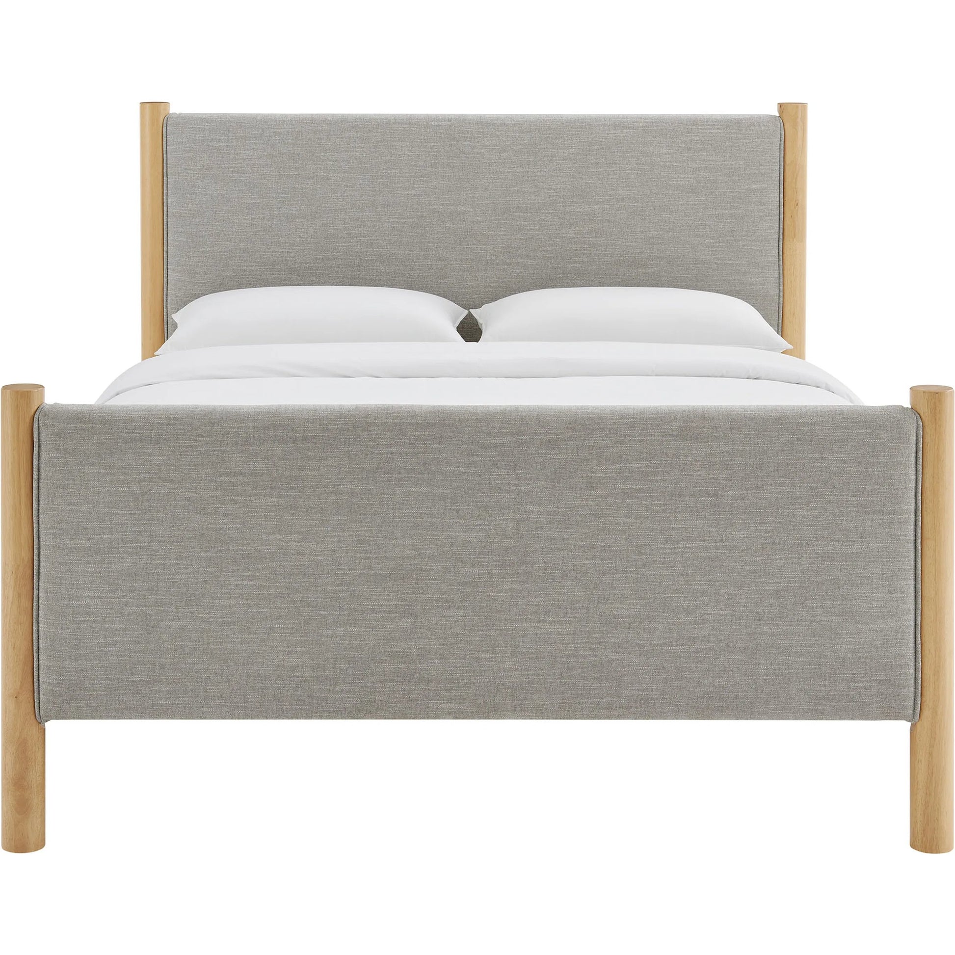 Strafford Platform Bed by Evans & Londeen. Made from fabric upholstered in a unique style.