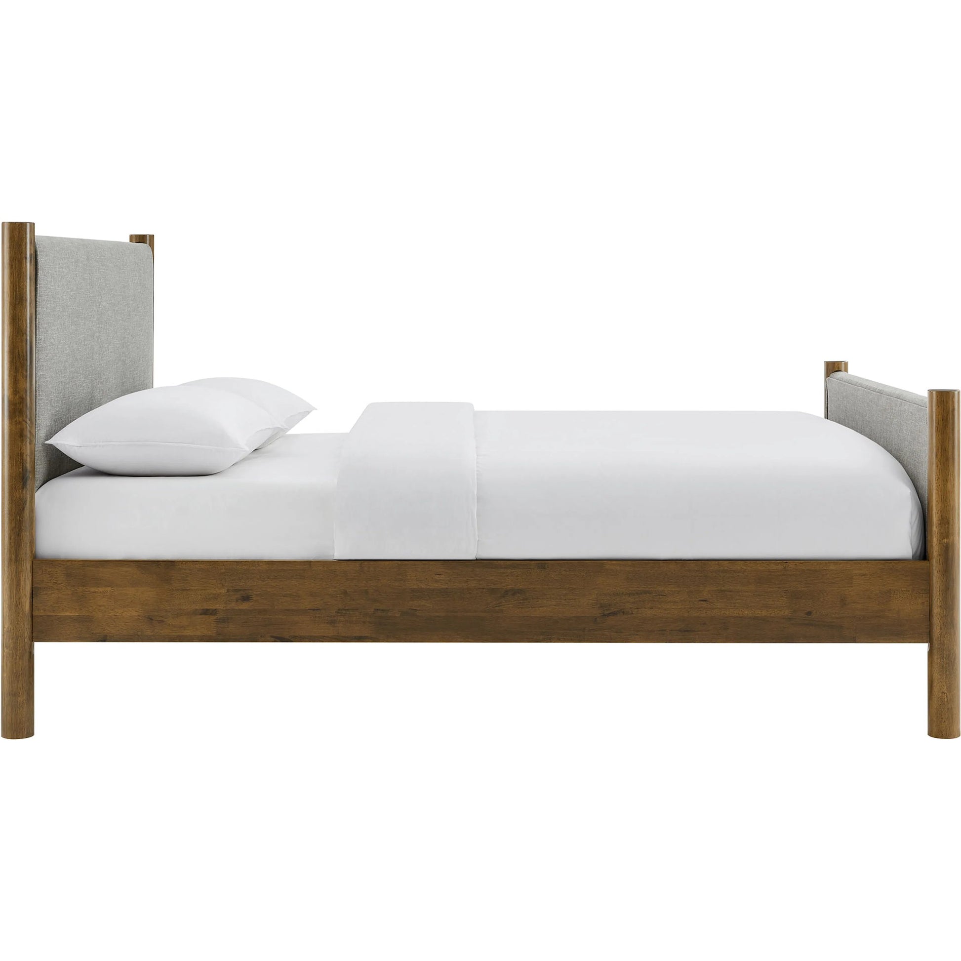 Strafford Platform Bed by Evans & Londeen. Made from fabric upholstered in a unique style.
