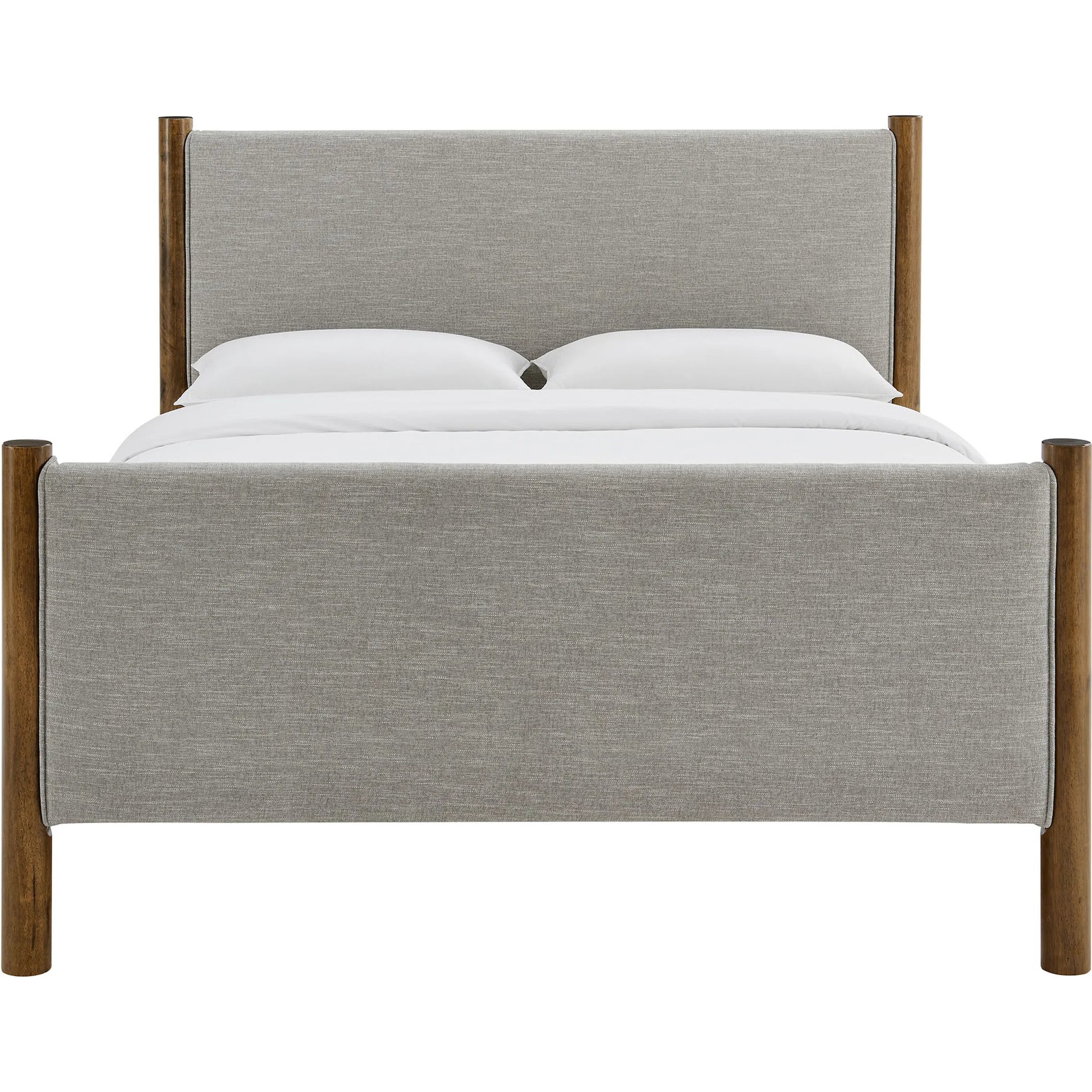 Strafford Platform Bed by Evans & Londeen. Made from fabric upholstered in a unique style.