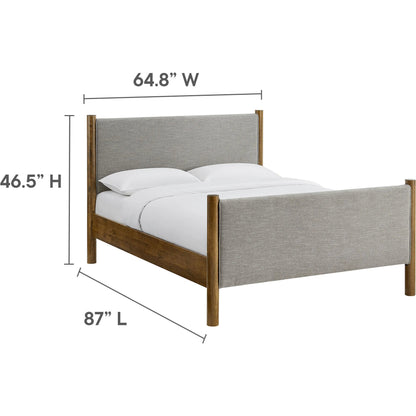 Strafford Platform Bed by Evans & Londeen. Made from fabric upholstered in a unique style.