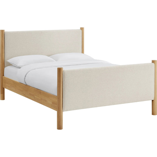 Strafford Platform Bed by Evans & Londeen. Made from fabric upholstered in a unique style.