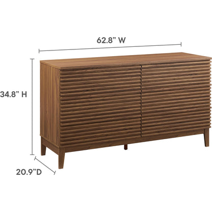 Rennell 63” 6-Drawer Dresser by Evans & Londeen in walnut. Made from unique in a transitional style.