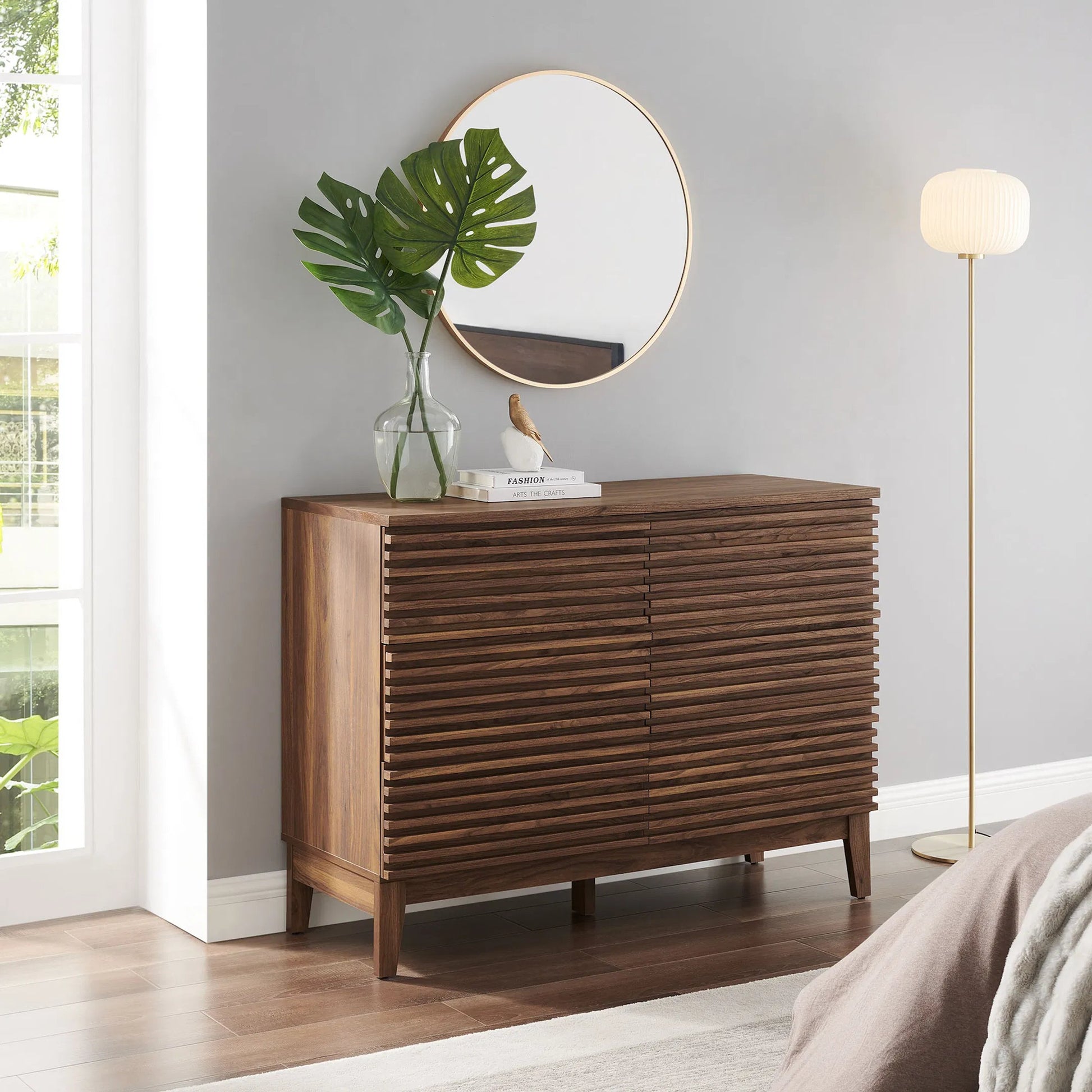 Rennell 47” 6-Drawer Dresser by Evans & Londeen in walnut. Made from unique in a transitional style.