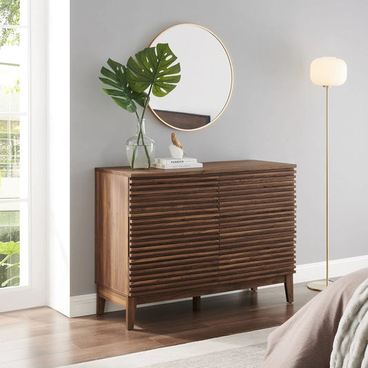 Rennell 47” 6-Drawer Dresser by Evans & Londeen in walnut. Made from unique in a unique style.
