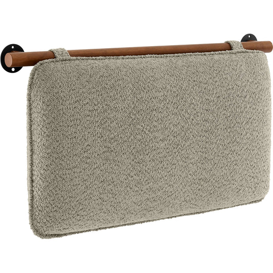 Desha Chenille Upholstered Twin Headboard by Evans & Londeen. Made from chenille upholstered in a unique style.