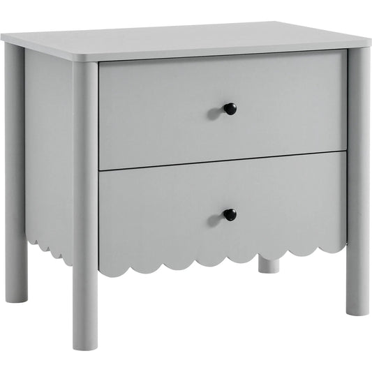 Elsmore Scalloped 2-Drawer Nightstand by Evans & Londeen. Made from unique in a unique style.