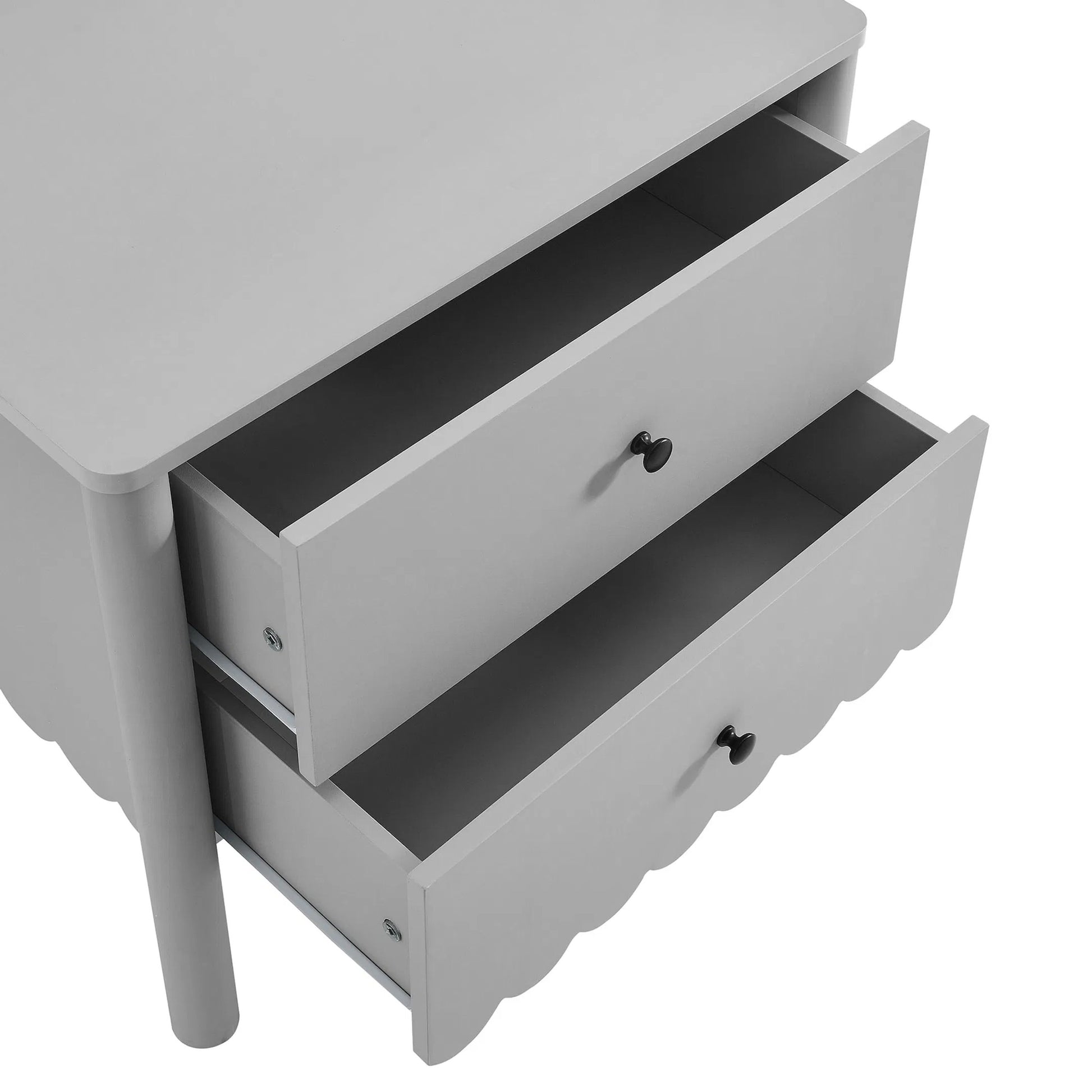 Kiowa Scalloped 2-Drawer Nightstand by Evans & Londeen. Made from unique in a transitional style.