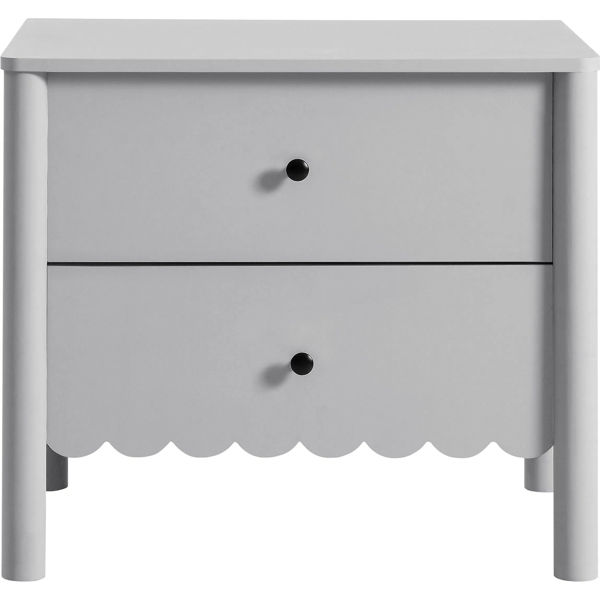 Kiowa Scalloped 2-Drawer Nightstand by Evans & Londeen. Made from unique in a transitional style.
