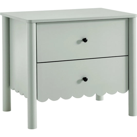 Elsmore Scalloped 2-Drawer Nightstand by Evans & Londeen. Made from unique in a unique style.