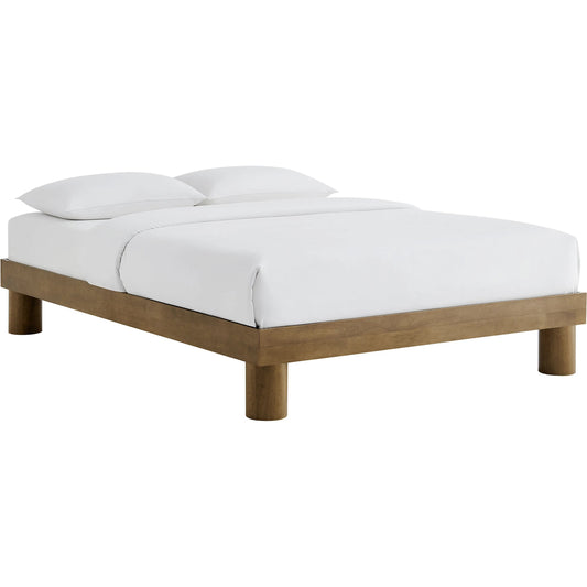 Yabucoa Wood Platform Bed by Evans & Londeen in french oak. Made from wood in a unique style.