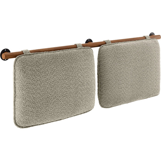 Desha Chenille Upholstered Queen Size Headboard by Evans & Londeen. Made from chenille upholstered in a unique style.