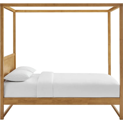 Kingman Wood Canopy Platform Bed by Evans & Londeen. Made from wood in a transitional style.