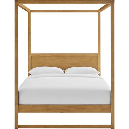 Kingman Wood Canopy Platform Bed by Evans & Londeen. Made from wood in a transitional style.
