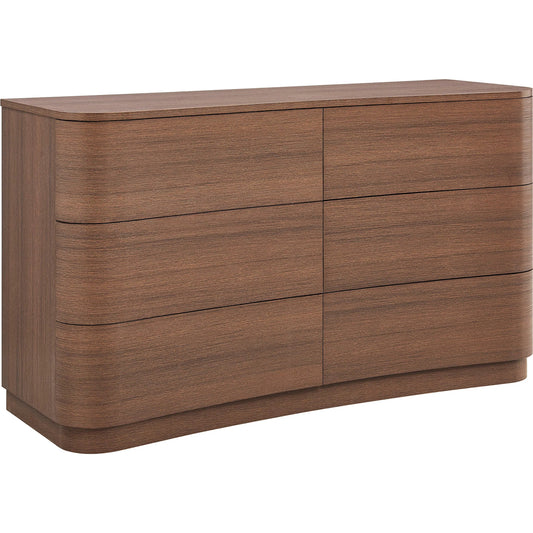 001 SI-2453622 | Primary Silo | Cheatham 6-Drawer Curved Dresser by Evans & Londeen. Made from unique in a transitional style.