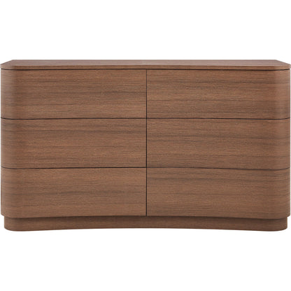 Cheatham 6-Drawer Curved Dresser by Evans & Londeen. Made from unique in a transitional style.