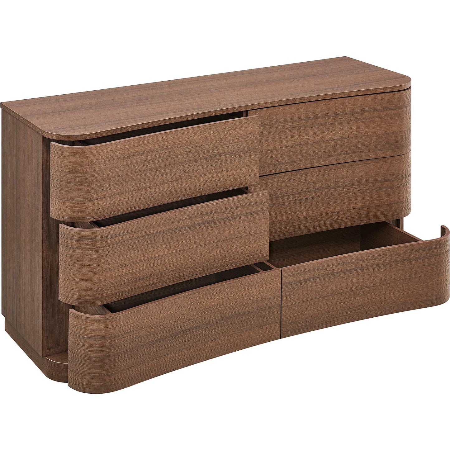 005 SI-2453622 | Additional Silo | Cheatham 6-Drawer Curved Dresser by Evans & Londeen. Made from unique in a transitional style.