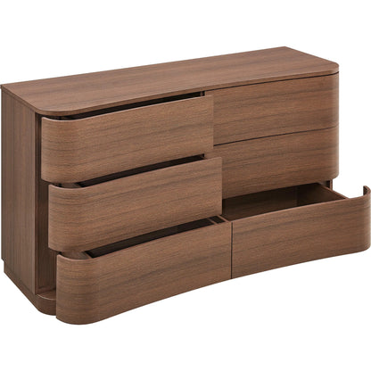 Cheatham 6-Drawer Curved Dresser by Evans & Londeen. Made from unique in a transitional style.
