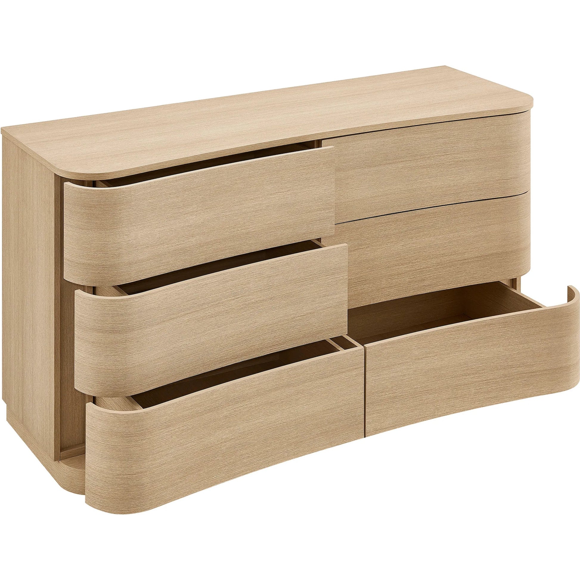 Cheatham 6-Drawer Curved Dresser by Evans & Londeen. Made from unique in a transitional style.