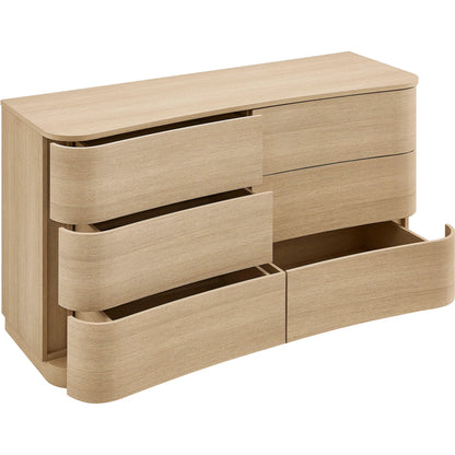 Cheatham 6-Drawer Curved Dresser by Evans & Londeen. Made from unique in a transitional style.
