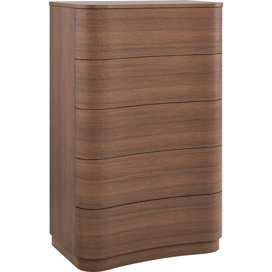Cheatham 5-Drawer Curved Dresser Chest of Drawers by Evans & Londeen. Made from unique in a transitional style.
