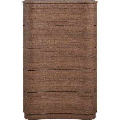 Cheatham 5-Drawer Curved Dresser Chest of Drawers by Evans & Londeen. Made from unique in a transitional style.