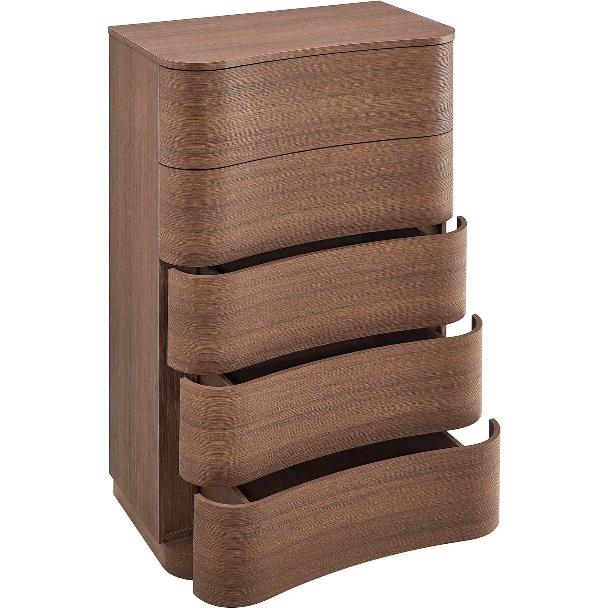 Cheatham 5-Drawer Curved Dresser Chest of Drawers by Evans & Londeen. Made from unique in a transitional style.