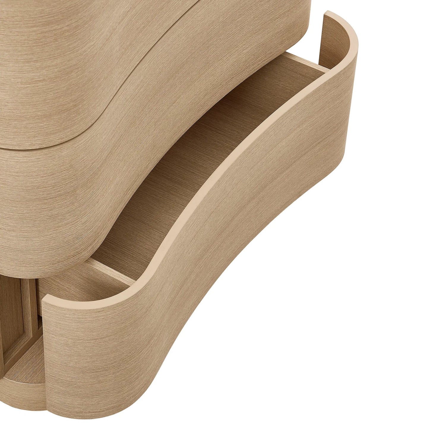 014 SI-2453627 | Closeup | Cheatham 5-Drawer Curved Dresser Chest of Drawers by Evans & Londeen. Made from unique in a transitional style.