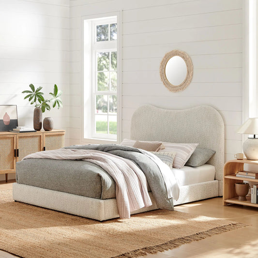 Colorado Boucle Platform Bed by Evans & Londeen. Made from unique in a transitional style.