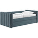 Yuma Channel Daybed With Trundle by Evans & Londeen. Made from performance velvet in a transitional style.