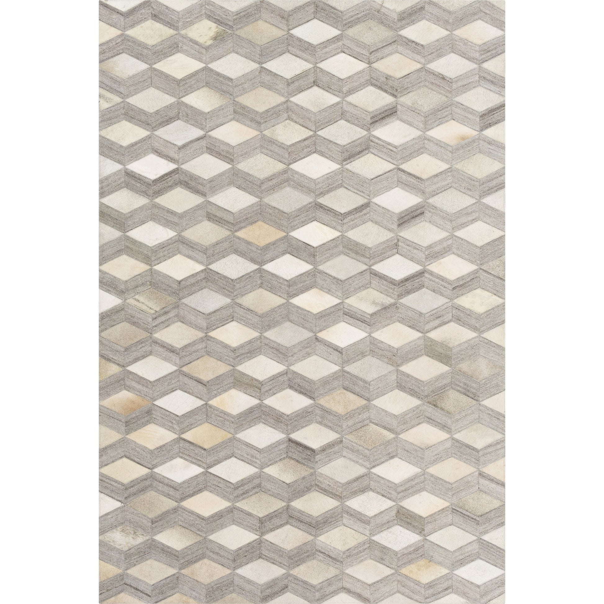 Medora Rug - 22910 by Surya in oatmeal, light gray, medium gray. Made from 65% hair on hide, 35% chenille-viscose in a unique style.