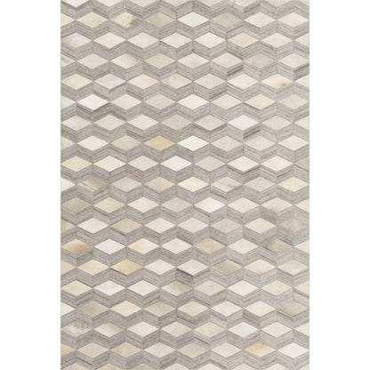Medora Rug - 22910 by Surya in oatmeal, light gray, medium gray. Made from 65% hair on hide, 35% chenille-viscose in a unique style.
