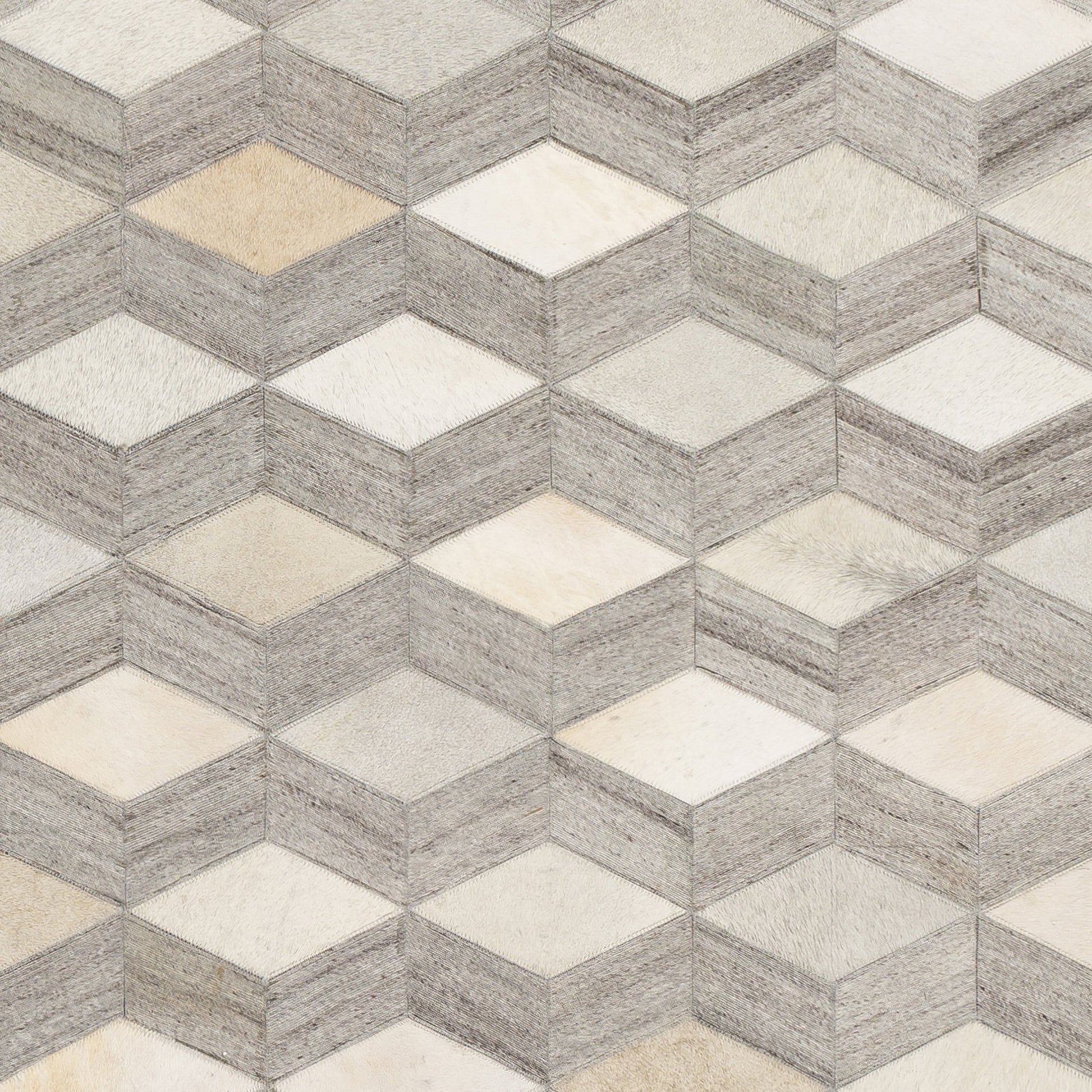 Medora Rug - 22910 by Surya in oatmeal, light gray, medium gray. Made from 65% hair on hide, 35% chenille-viscose in a unique style.