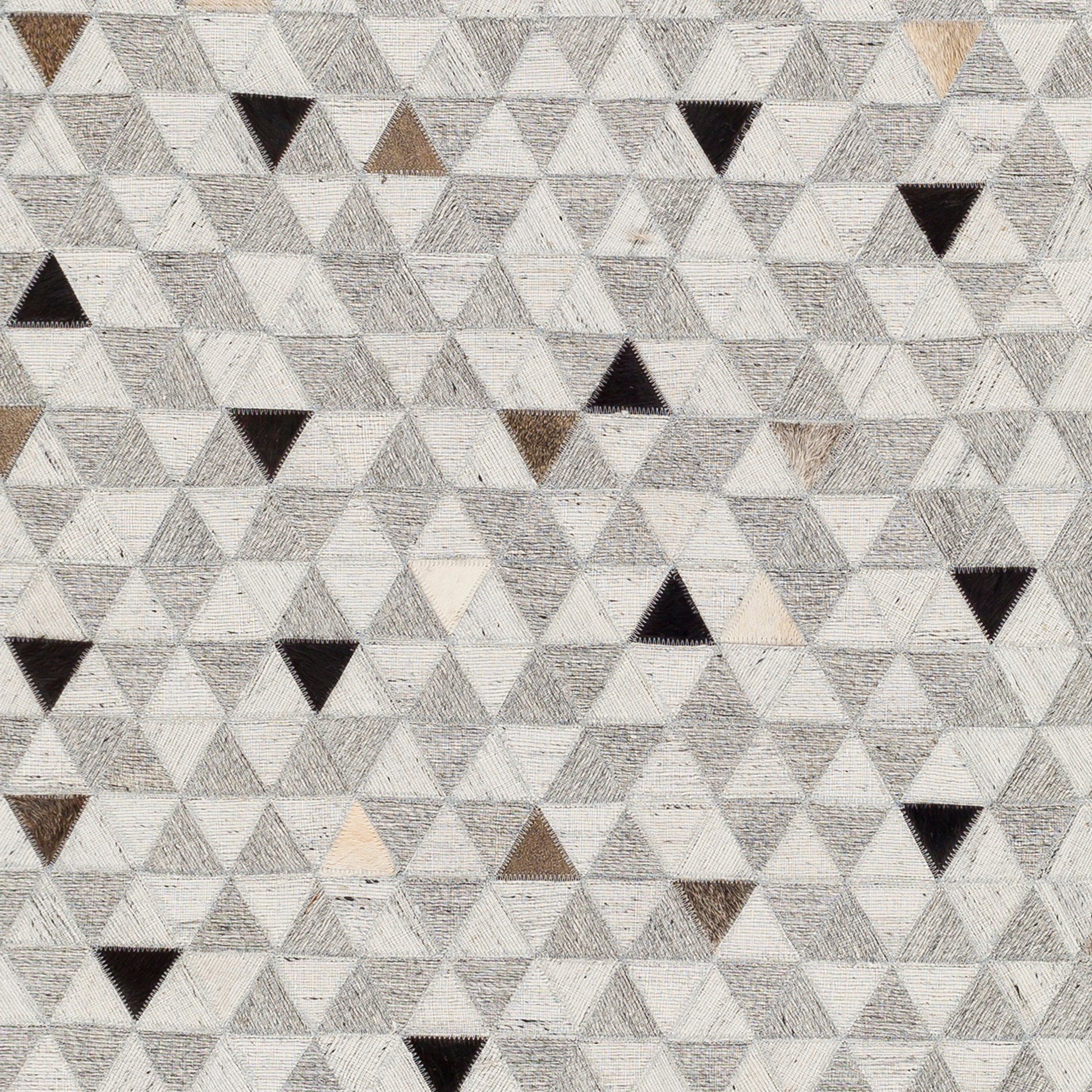 Medora Rug - 30191 by Surya in gray, black, light gray, medium brown, light brown, tan. Made from 65% viscose, 35% leather in a unique style.