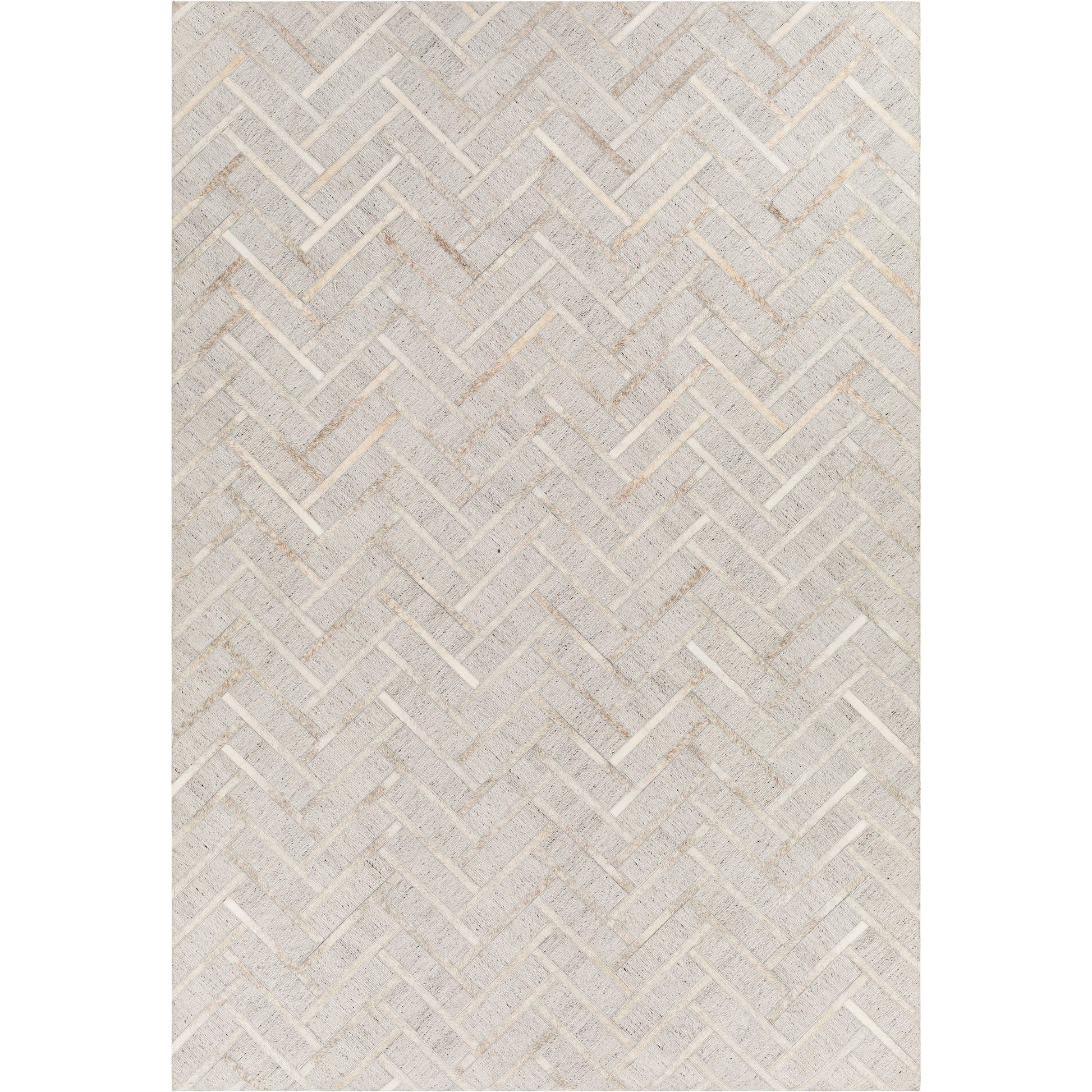 Medora Rug - 30192 by Surya in taupe, medium gray, oatmeal, tan, medium brown, light gray. Made from 65% viscose, 35% leather in a unique style.