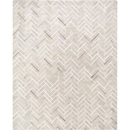 Medora Rug - 30192 by Surya in taupe, medium gray, oatmeal, tan, medium brown, light gray. Made from 65% viscose, 35% leather in a unique style.