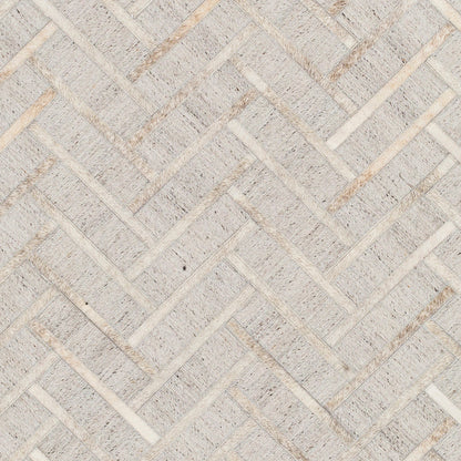 Medora Rug - 30192 by Surya in taupe, medium gray, oatmeal, tan, medium brown, light gray. Made from 65% viscose, 35% leather in a unique style.