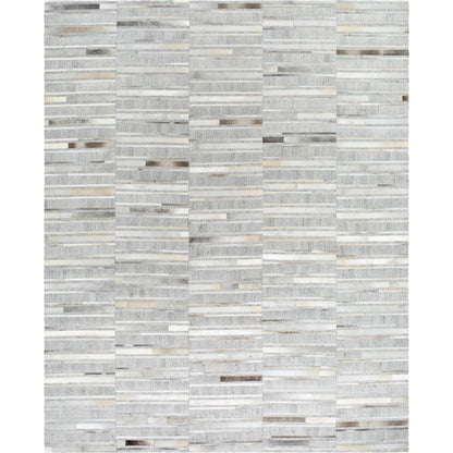 Medora Rug - 489431 by Surya in taupe, ivory, stone grey, charcoal. Made from face: 60% leather, 40% viscose in a unique style.
