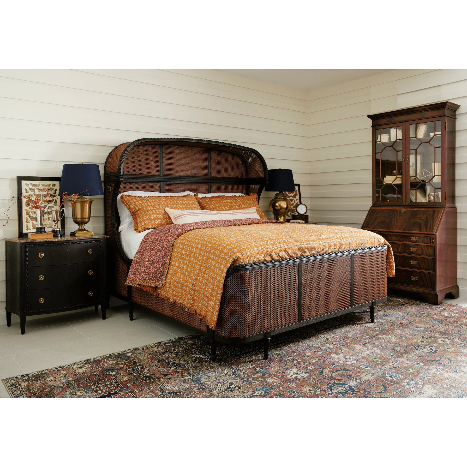 Buckingham Georgian Mahogany Secretary by Jonathan Charles. Made from unique in a cottage & farmhouse style.