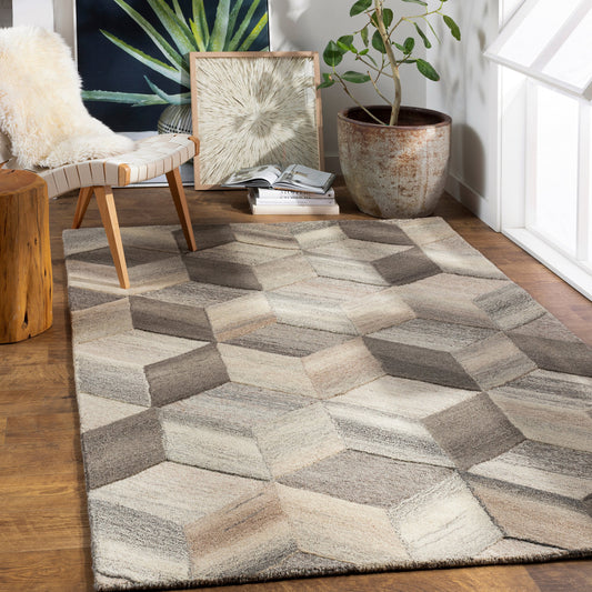 Mountain Rug - 20986 by Surya in butter, khaki, taupe. Made from unique in a unique style.